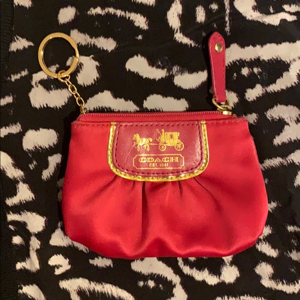 Hot pink coin purse